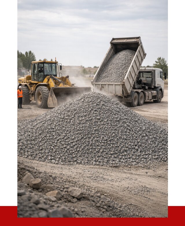 Купить щебень с доставкой в Лесозаводске от 2585 руб. | ПРОНЕРУДЛсз
