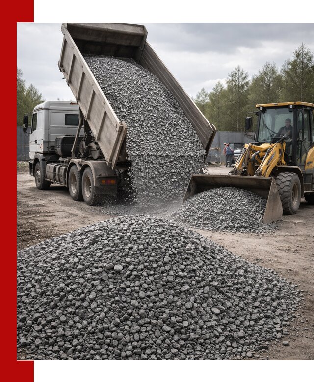 Доставка и продажа щебня гранитного в Лесозаводске