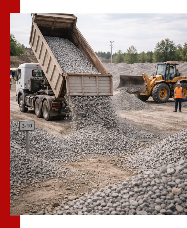 Гранитный щебень фракции 3–10: доставка и продажа в Лесозаводске