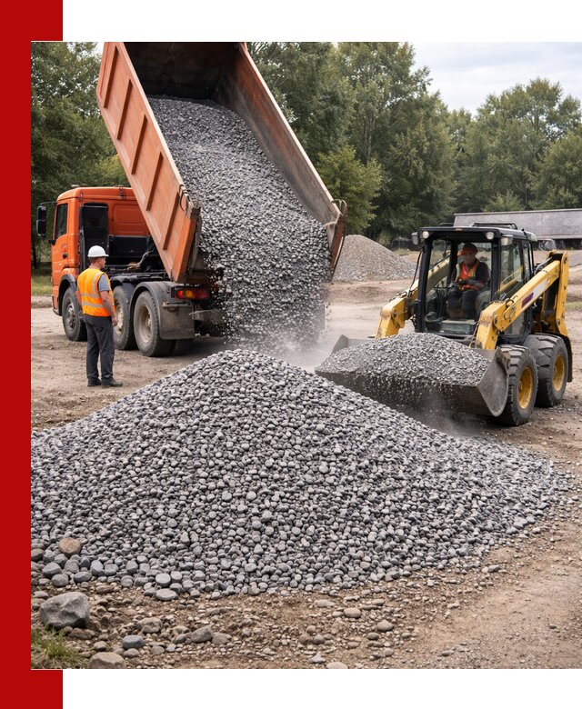 Купить гранитный щебень фракции 5–10 в Лесозаводске с доставкой