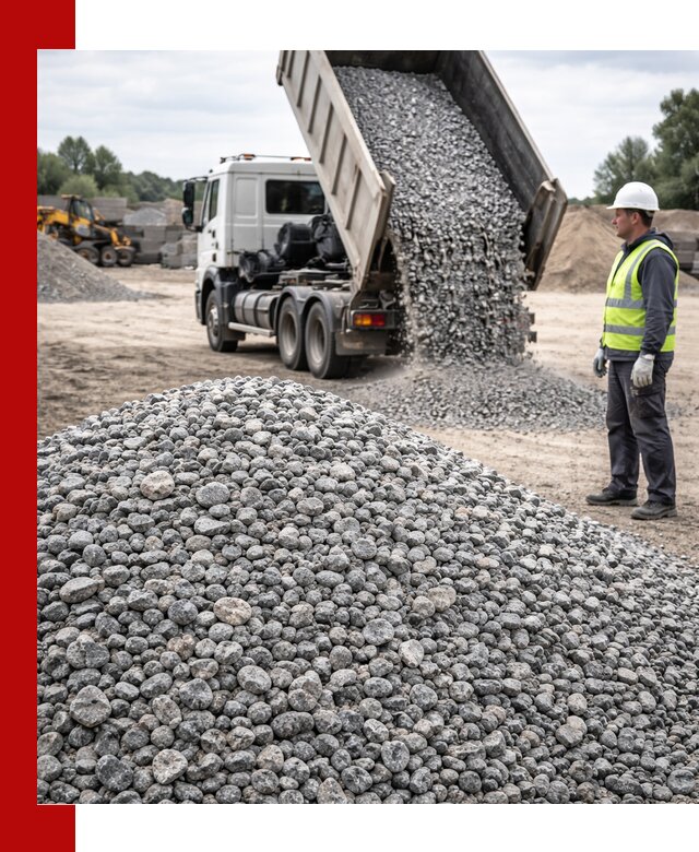 Доставка и продажа гранитного щебня фракции 5-20 в Лесозаводске