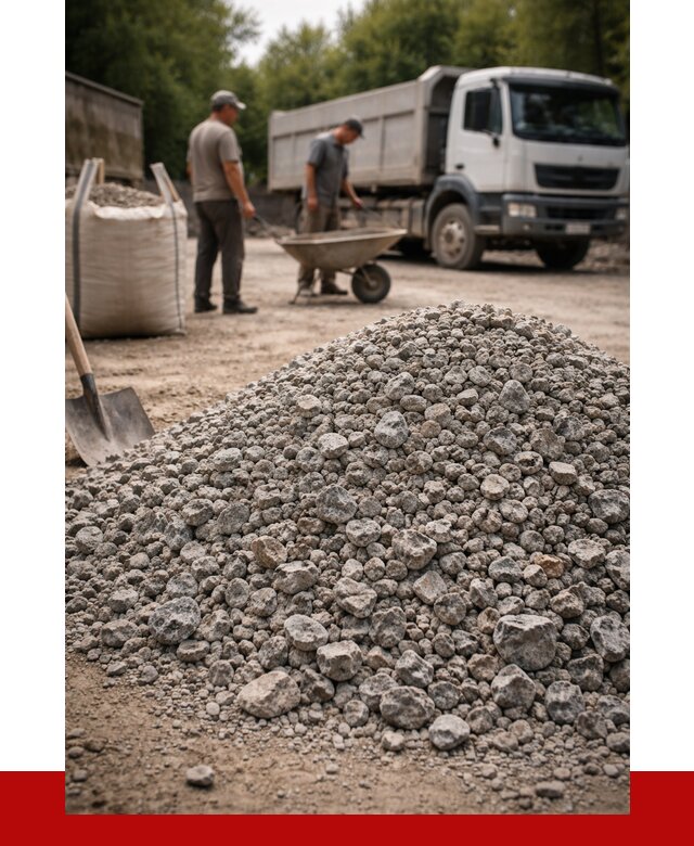 Гранитный щебень фракция 20-40 в Лесозаводске от 3308 руб. ПРОНЕРУДЛсз