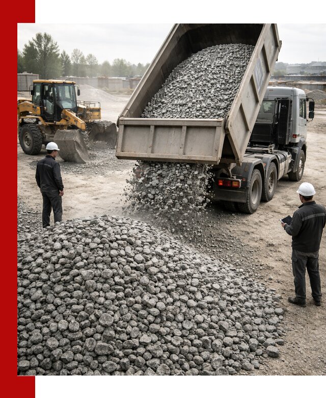 Доставка гранитного щебня фракции 20-40 в Лесозаводске