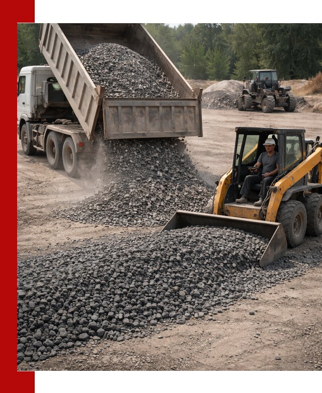 Гранитный щебень фракция 40-70 с доставкой в Лесозаводске