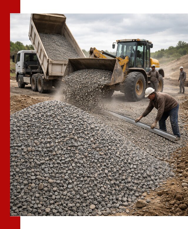 Гравийный щебень фракция 5-20 с доставкой в Лесозаводске