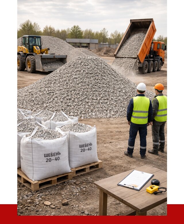 Известняковый щебень 20-40 в Лесозаводске от 2171 р. ПРОНЕРУДЛсз