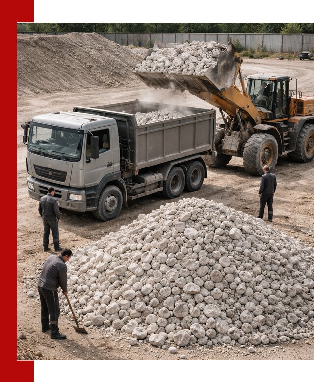 Известняковый щебень фракция 70–150 с доставкой в Лесозаводске