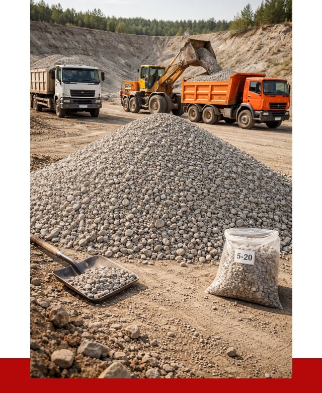Доломитовый щебень фр. 5-20 в Лесозаводске от 4342 р. | ПРОНЕРУДЛсз