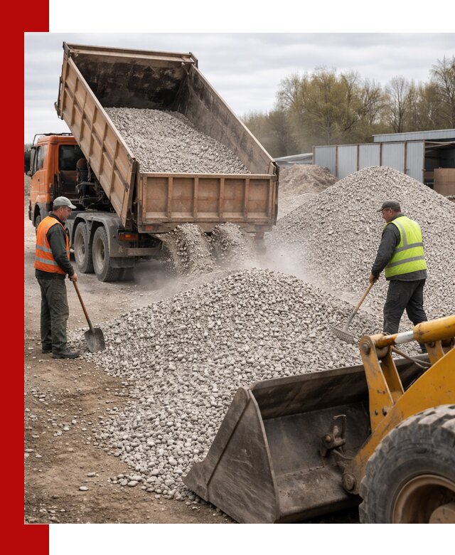 Доломитовый щебень фракции 5-20 с доставкой в Лесозаводске