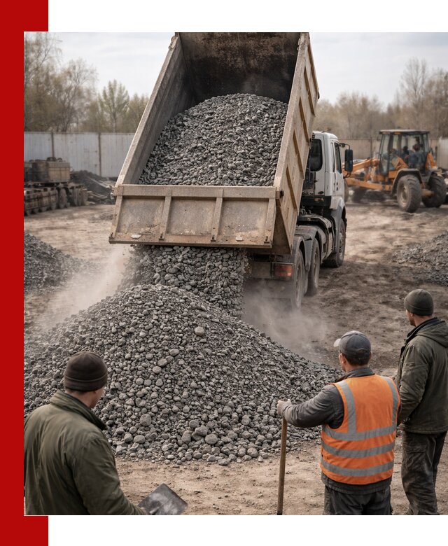 Доставка шлакового щебня в удобные сроки по выгодной цене в Лесозаводске