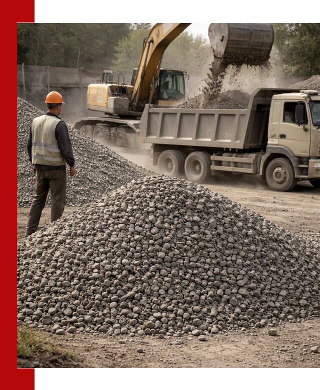 Шлаковый щебень фракция 5-20 с доставкой в Лесозаводске