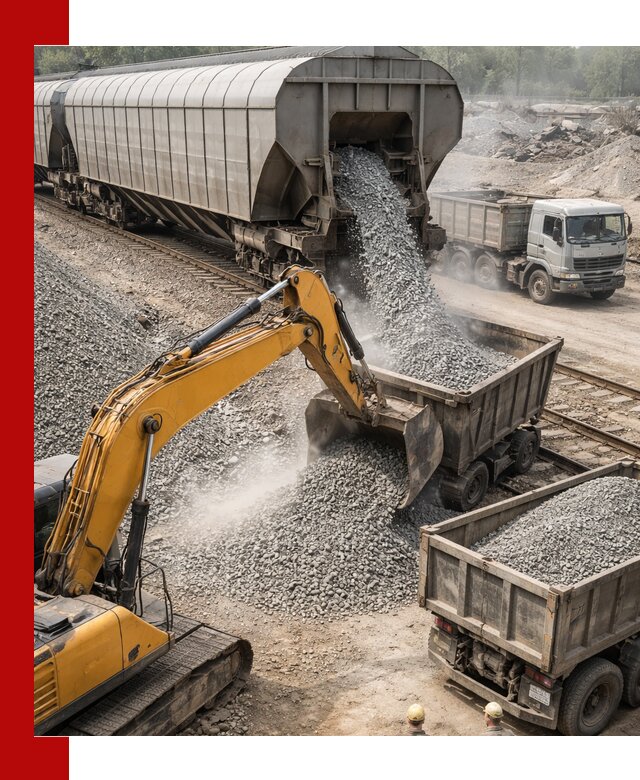 Доставка железнодорожного щебня в Лесозаводске крупными партиями быстрого отгруза