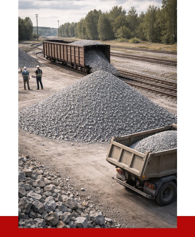 Железнодорожный щебень 20-60 в Лесозаводске от 1757 р. | ПРОНЕРУДЛсз