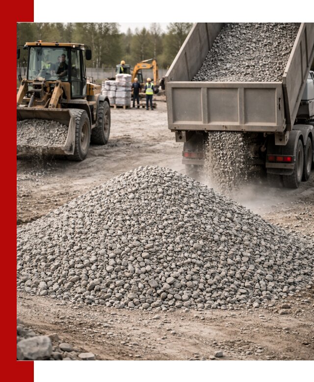 Вторичный щебень фракции 5-20 в Лесозаводске — доставка и продажа крупнотоннажно