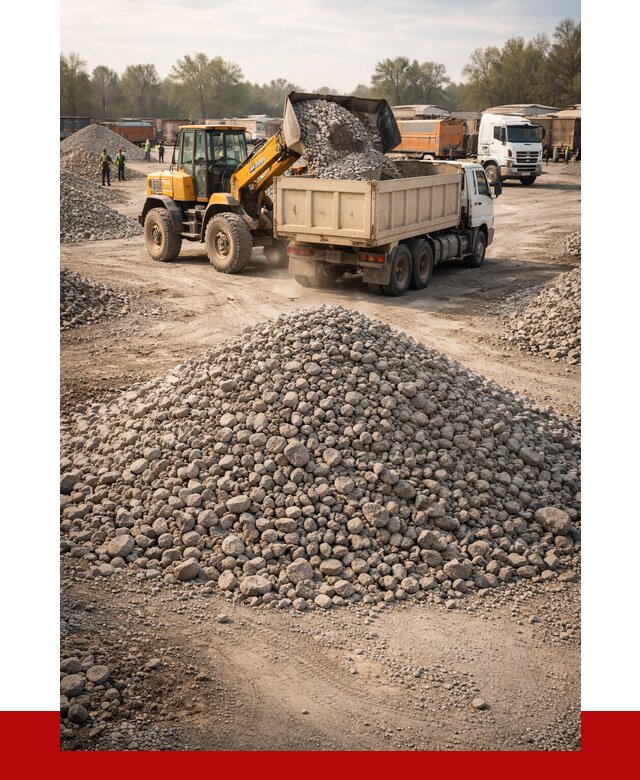 Вторичный щебень фракция 40-70 в Лесозаводске от 1799 р, ПРОНЕРУДЛсз