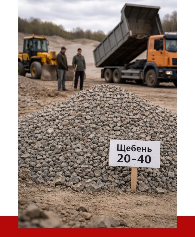 Бетонный щебень фракция 20-40 в Лесозаводске от 2533 р. | ПРОНЕРУДЛсз