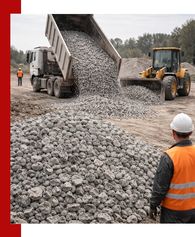 Доставка бетонного щебня фракции 20-40 в Лесозаводске