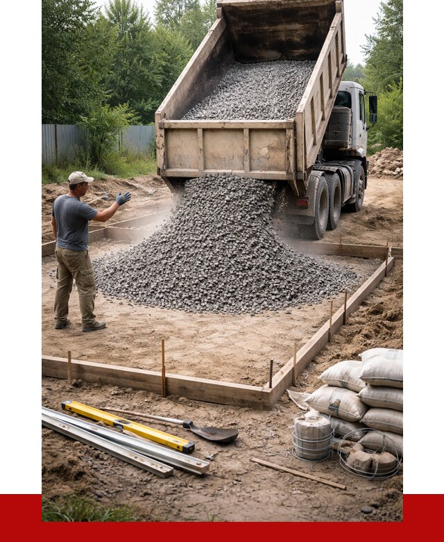 Купить щебень для фундамента в Лесозаводске от 4652 р. | ПРОНЕРУДЛсз