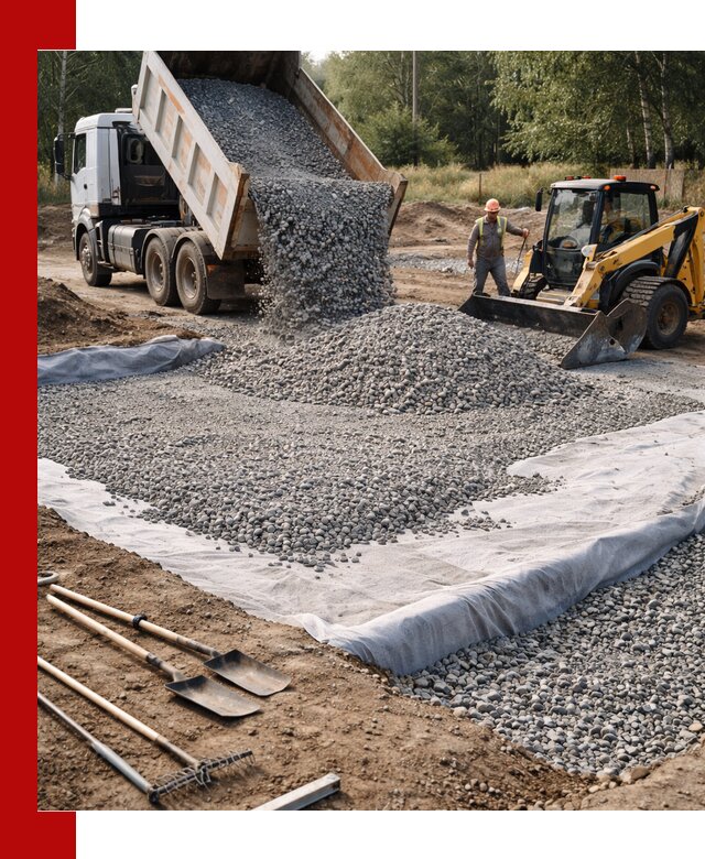 Щебень для фундамента с доставкой в Лесозаводске