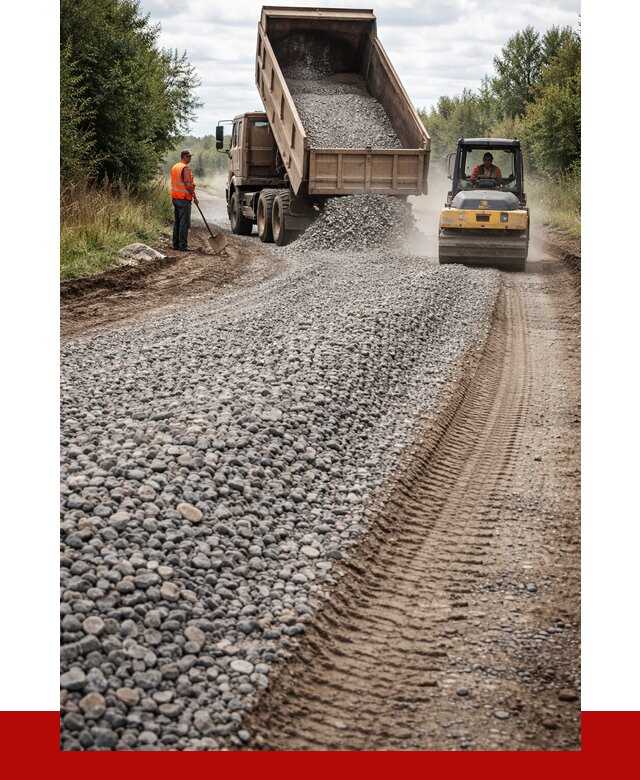 Щебень для отсыпки дороги в Лесозаводске от 2791 р. ПРОНЕРУДЛсз