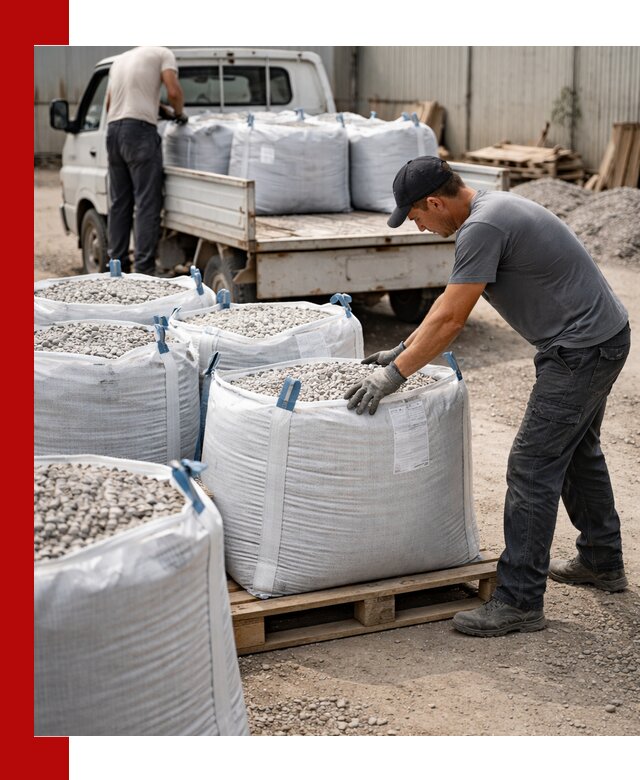 Доставка щебня в мешках по выгодным ценам в Лесозаводске