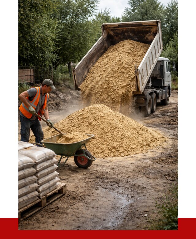 Купить песок с доставкой в Лесозаводске от 1861 р. | ПРОНЕРУДЛсз