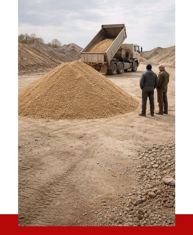 Карьерный песок крупнозернистый в Лесозаводске от 8787 р | ПРОНЕРУДЛсз