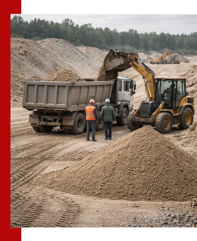 Карьерный среднезернистый песок с доставкой в Лесозаводске