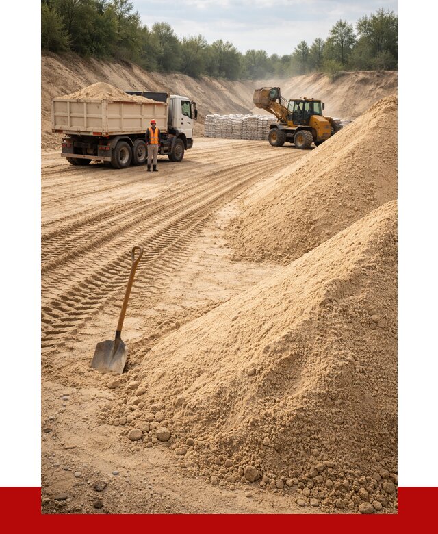 Карьерный песок мелкозернистый в Лесозаводске от 9304 р. | ПРОНЕРУДЛсз