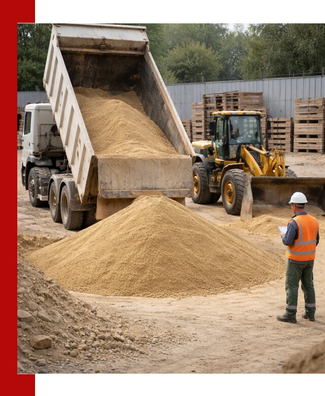 Доставка карьерного мелкозернистого песка в Лесозаводске