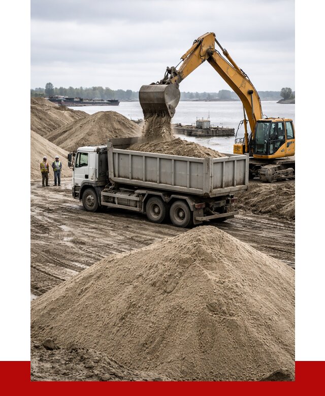 Купить речной песок навалом в Лесозаводске от 1861 р., ПРОНЕРУДЛсз