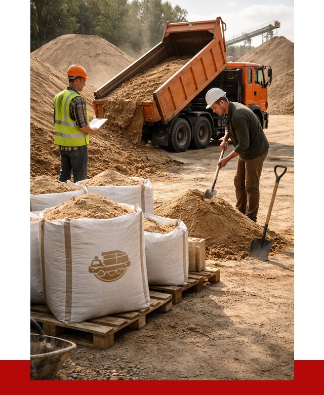 Строительный песок в Лесозаводске от 2274 р. с доставкой, ПРОНЕРУДЛсз