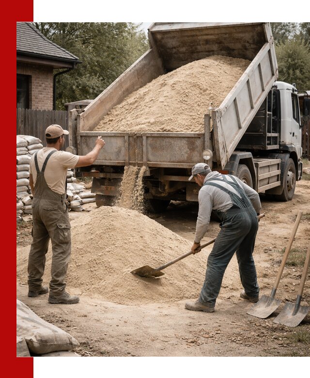 Песок для штукатурки с доставкой в Лесозаводске качественный и чистый