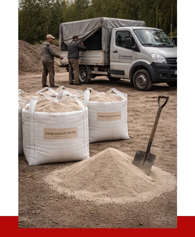 Кварцевый песок для пескоструя в Лесозаводске от 4652 р. | ПРОНЕРУДЛсз