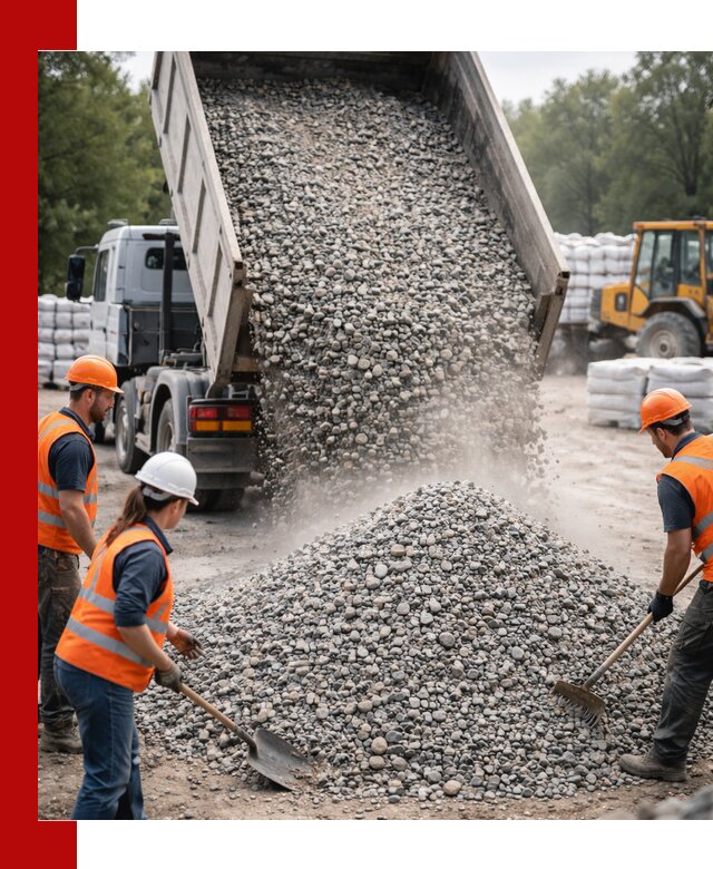 Доставка гравия и камня в Лесозаводске оптом и в розницу