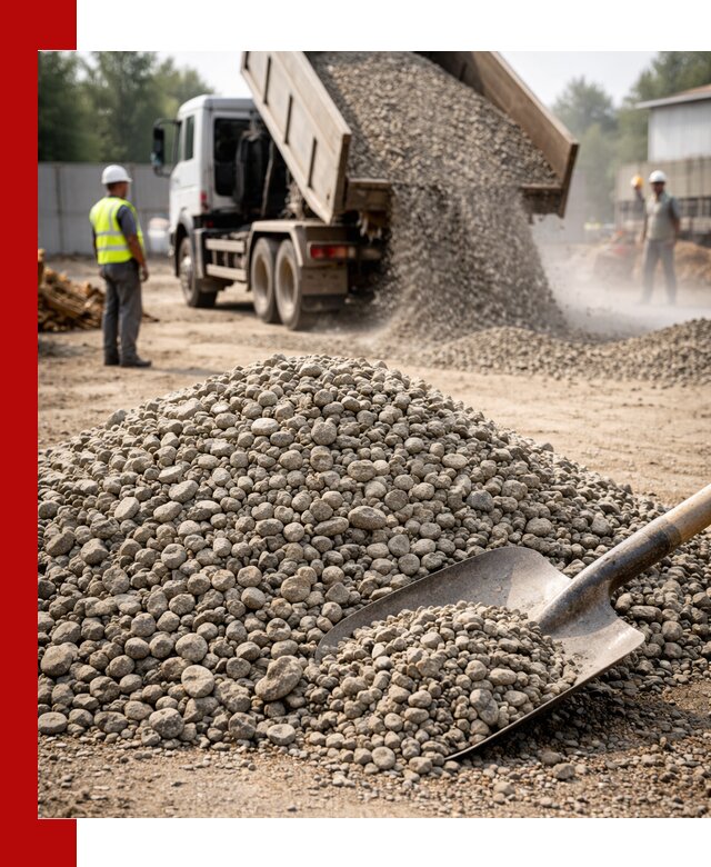 Доставка гравия фракции 20-40 в Лесозаводске с самосвалами