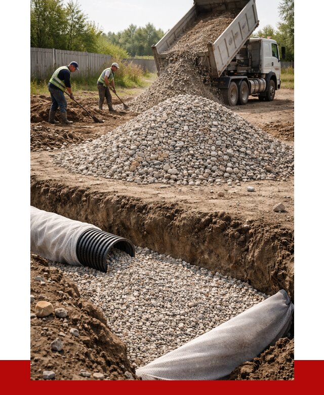 Гравий для дренажа в Лесозаводске от 2274 р., доставка ПРОНЕРУДЛсз