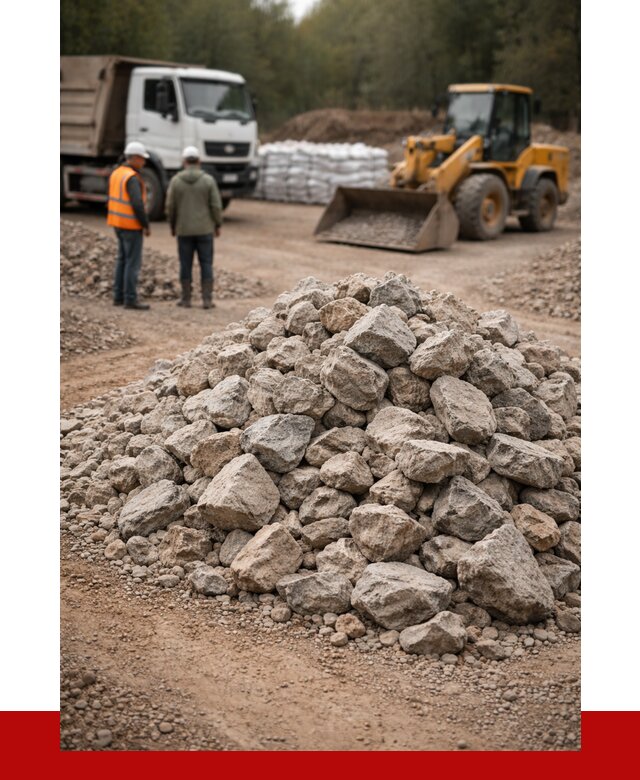 Купить бутовый камень с доставкой в Лесозаводске от 2378 р. | ПРОНЕРУДЛсз