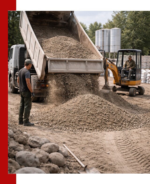 Доставка ПГС С3 в Лесозаводске самосвалами и миксерами