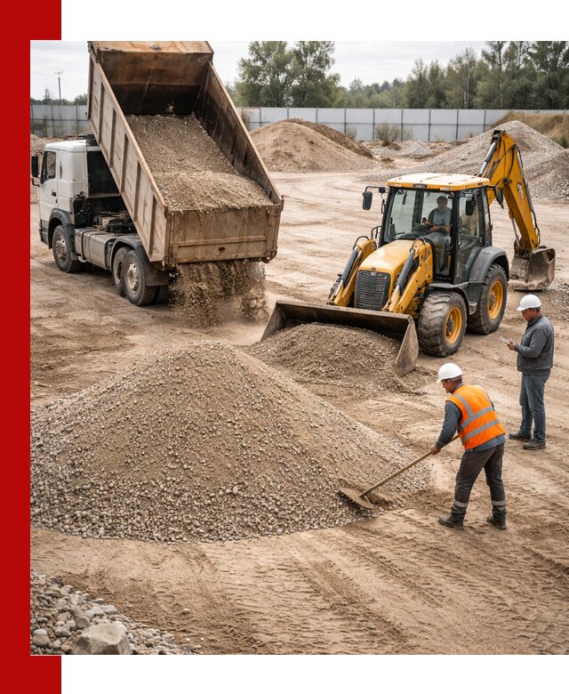 Поставка и доставка ПГС С4 в мешках и самосвалах в Лесозаводске