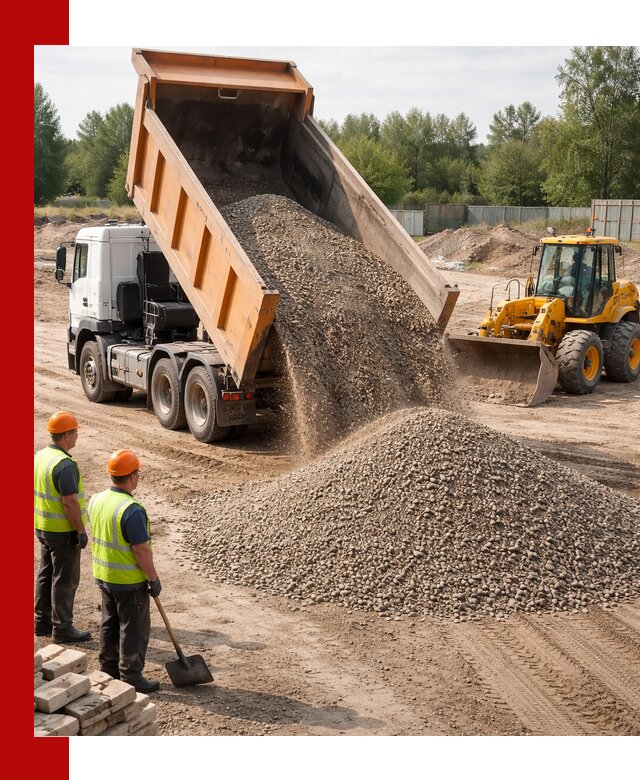 Доставка щебёночно-песчаной смеси ЩПС С7 в Лесозаводске