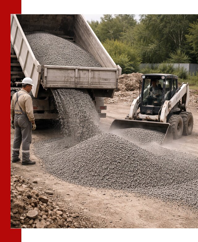 Доставка гравийного отсева 0-5 в Лесозаводске оптом и в розницу