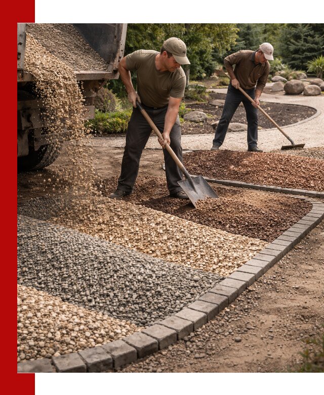 Декоративная крошка для ландшафта в Лесозаводске — продажа и доставка