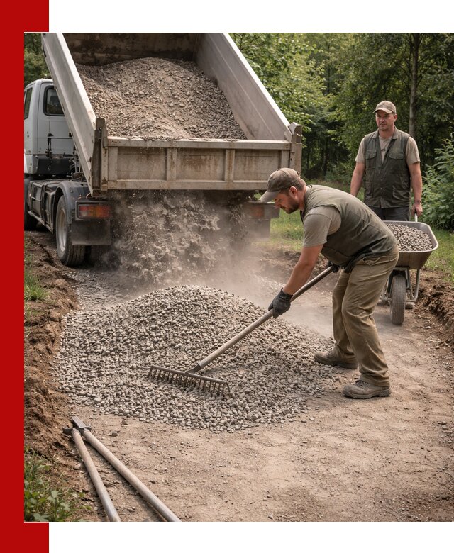 Каменная крошка для дорожек с доставкой в Лесозаводске