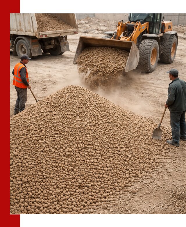 Керамзит фракция 10-20 с доставкой в Лесозаводске