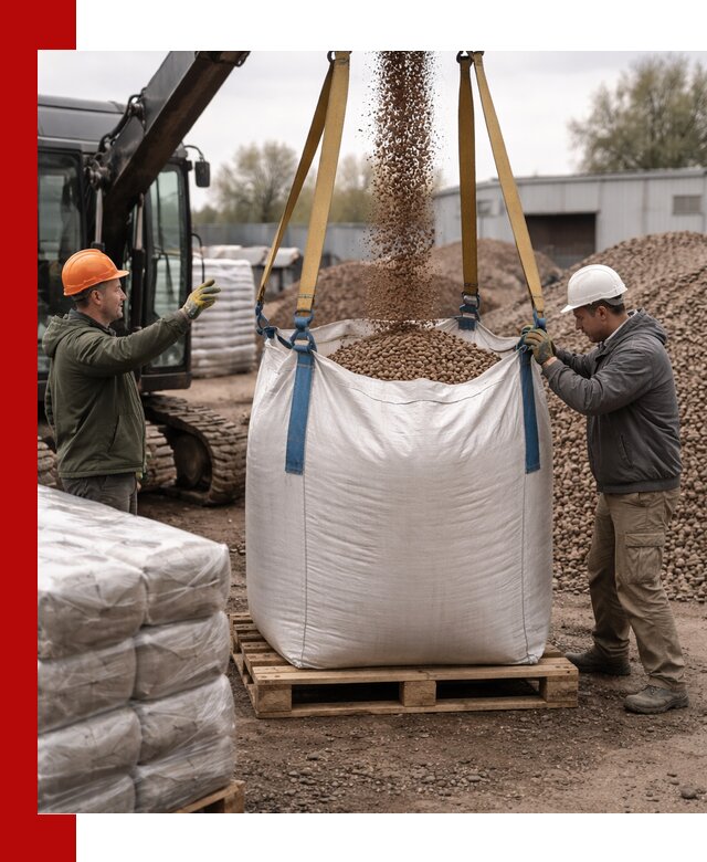 Керамзит в биг-бегах с доставкой в Лесозаводске