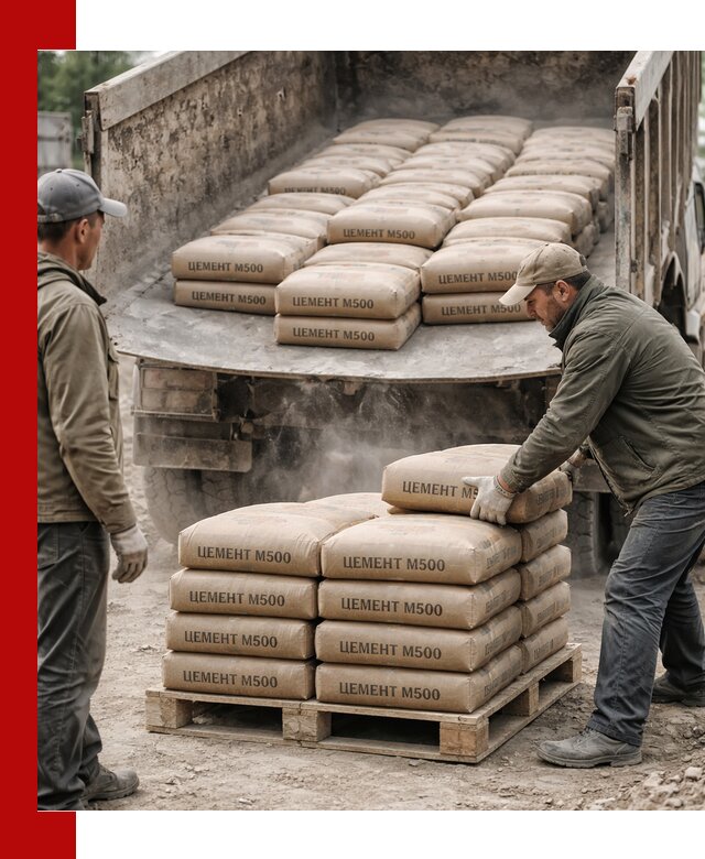 Цемент М500 с доставкой самосвалом в Лесозаводске