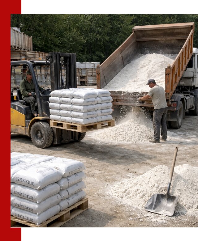 Доставка строительной извести оптом и в розницу в Лесозаводске