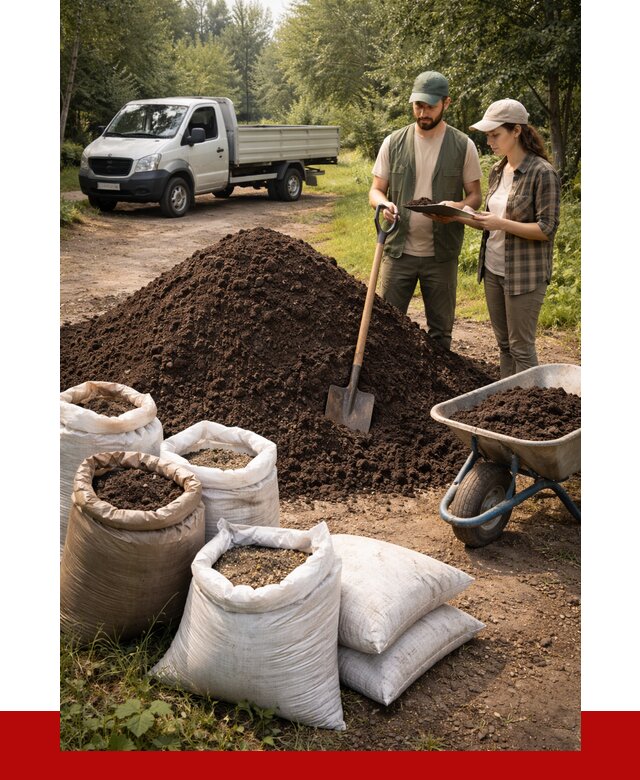 Купить грунт с доставкой в Лесозаводске от 4652 р. за м3 | ПРОНЕРУДЛсз
