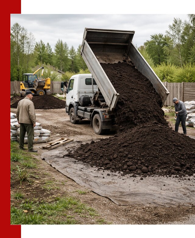 Доставка качественного почвогрунта в Лесозаводске оптом и в розницу